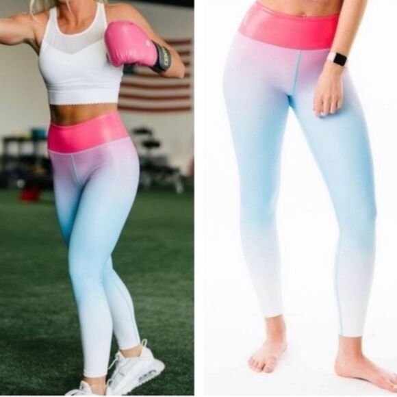Zyia Active Light n Tight Ombre 7/8 Firecracker - Picture 1 of 11